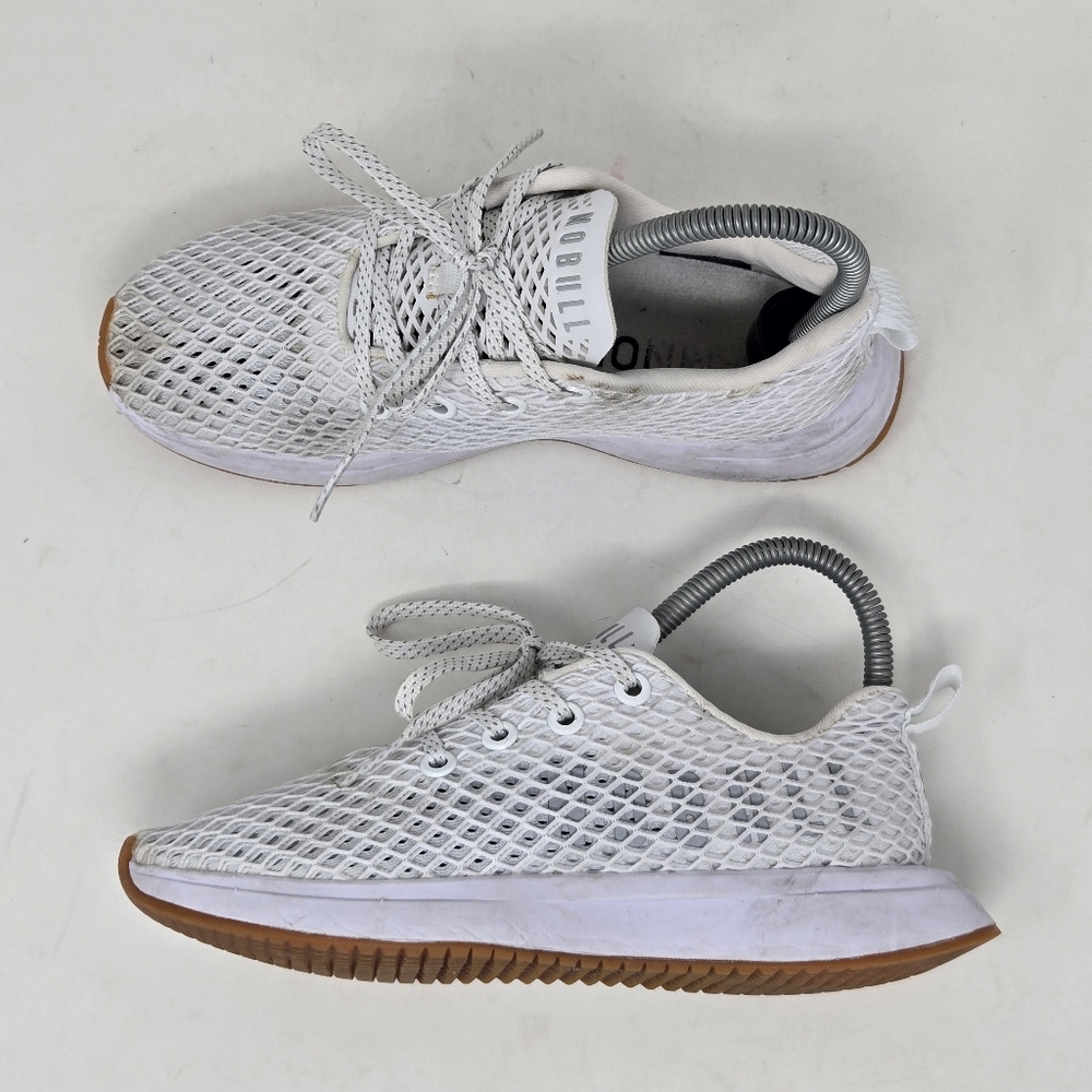 NOBULL Training Shoes Womens Size 5 All Day Knit Runner Running Crossfit White